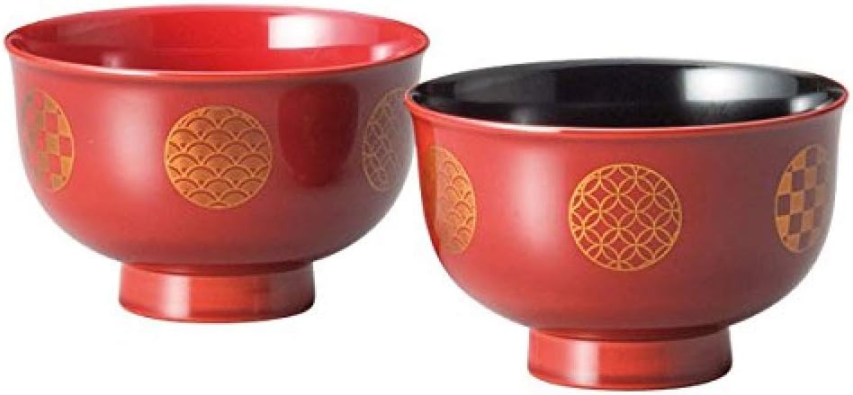 川連漆器 沈金蒔絵吸い物椀 黒漆 5客